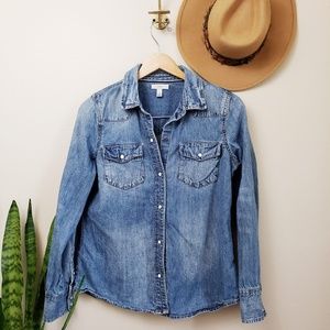 J. Crew Tops - J. Crew Western denim button up shirt J. Crew Tops - J. Crew Western denim button up shirt
